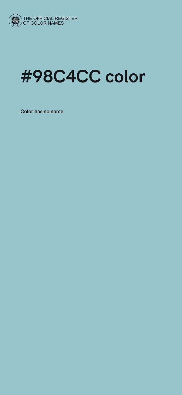 #98C4CC color image