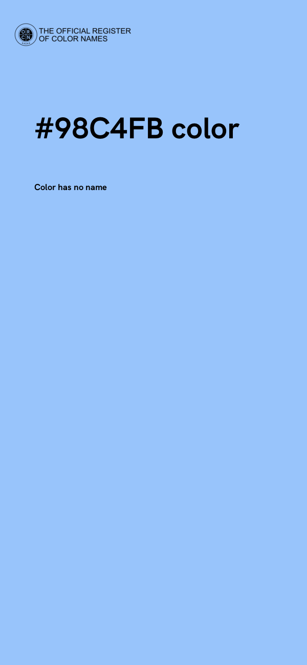 #98C4FB color image