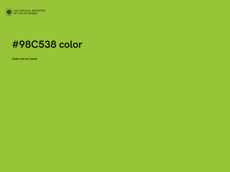 #98C538 color image