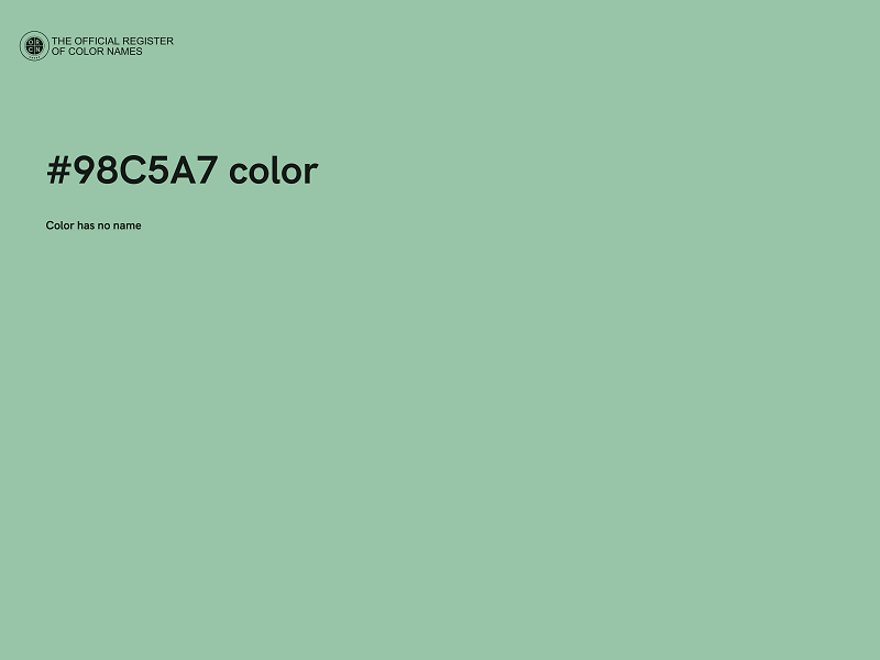 #98C5A7 color image