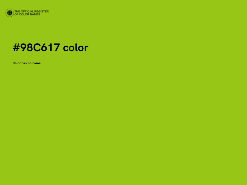 #98C617 color image