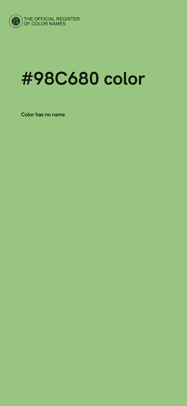 #98C680 color image