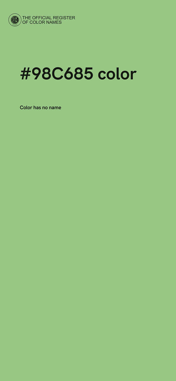 #98C685 color image