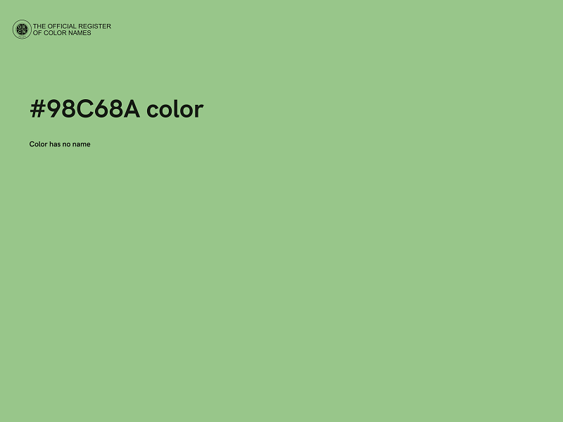 #98C68A color image