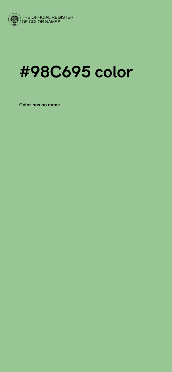 #98C695 color image