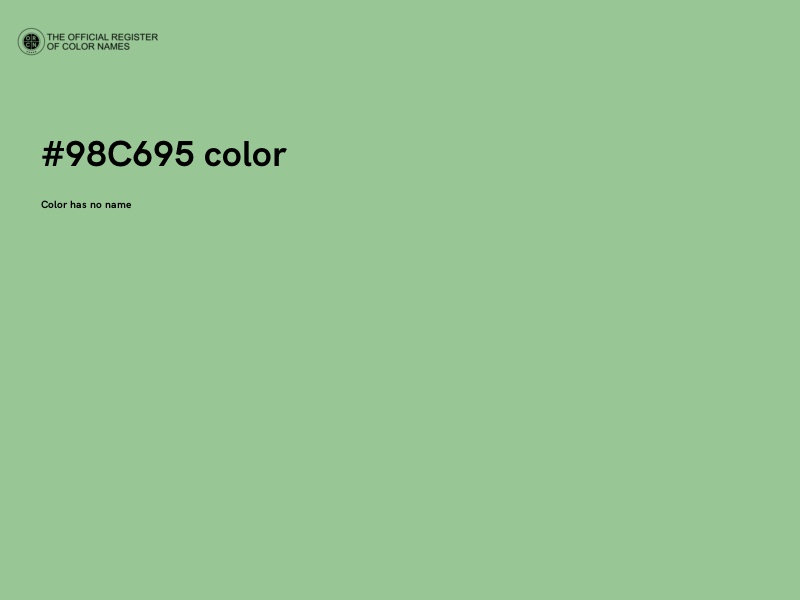 #98C695 color image