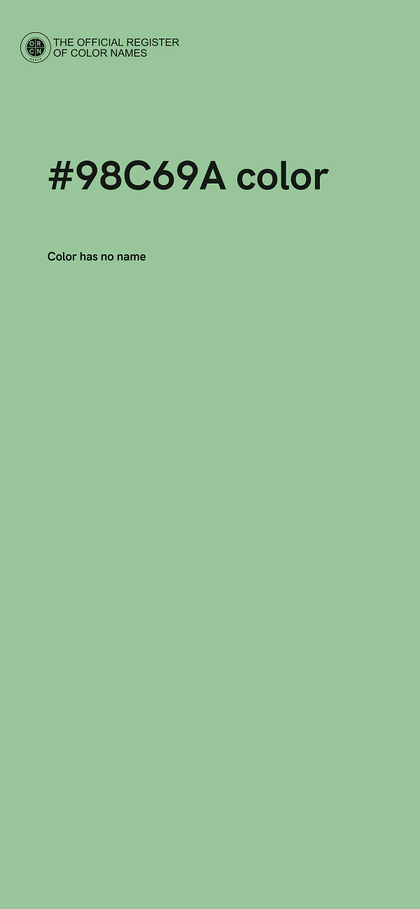 #98C69A color image