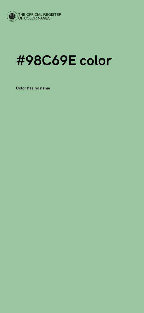 #98C69E color image