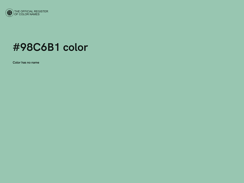 #98C6B1 color image