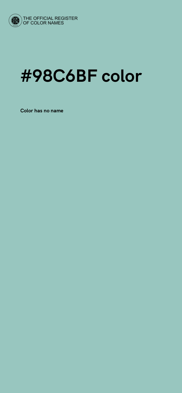 #98C6BF color image