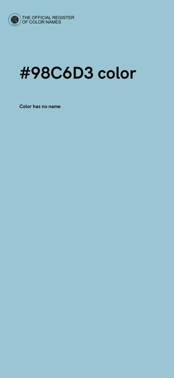 #98C6D3 color image