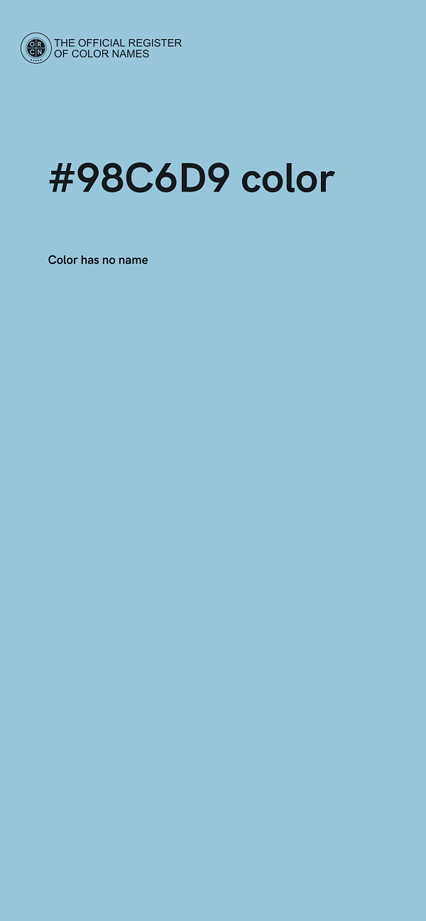 #98C6D9 color image