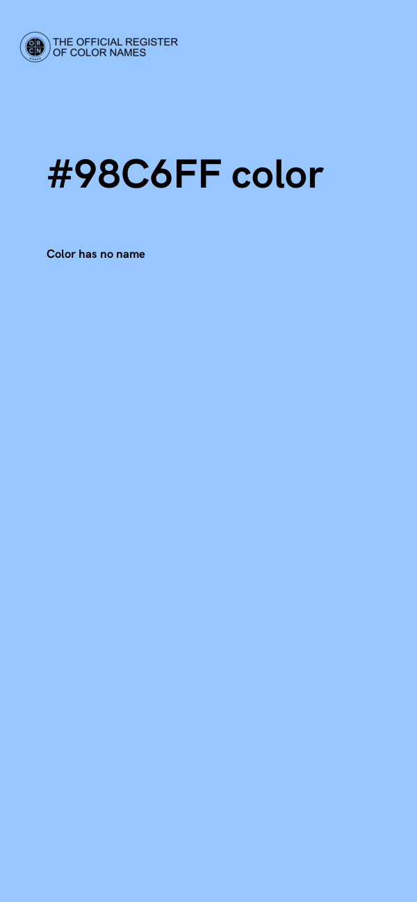 #98C6FF color image