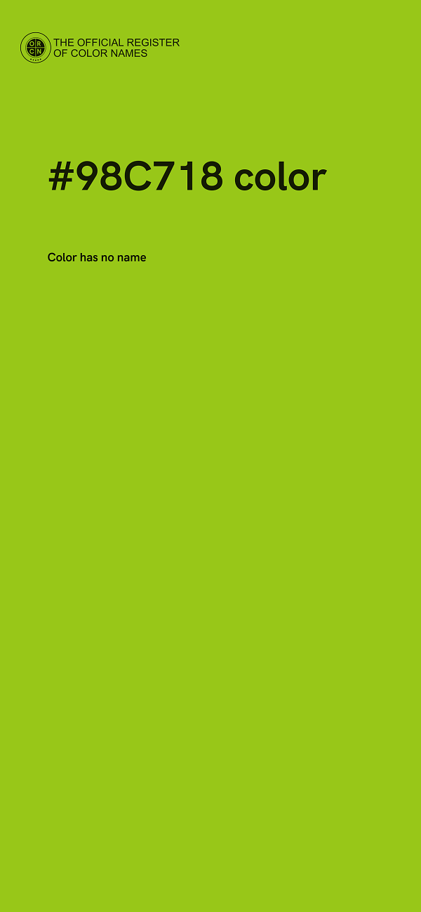 #98C718 color image
