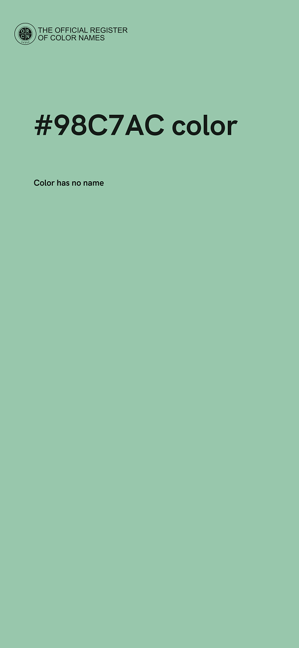 #98C7AC color image