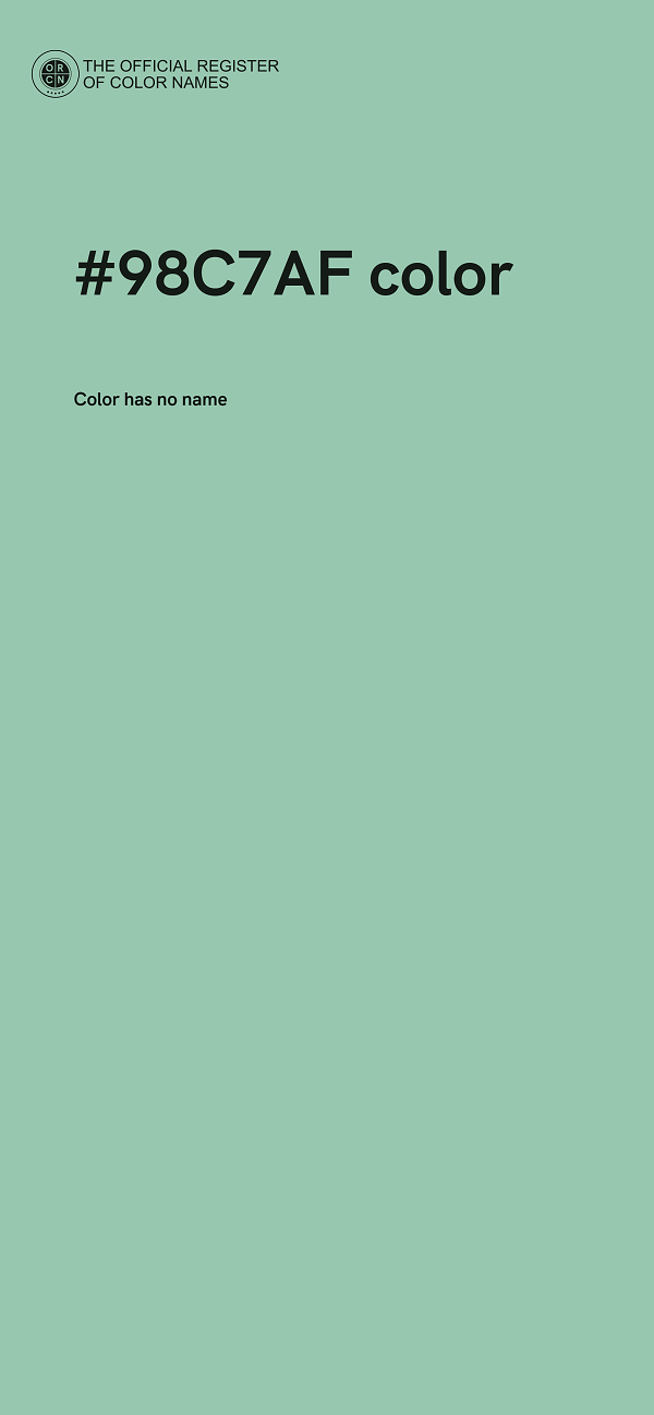 #98C7AF color image