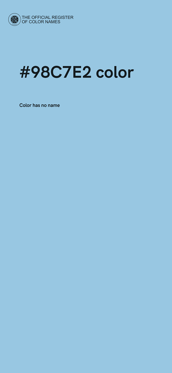 #98C7E2 color image