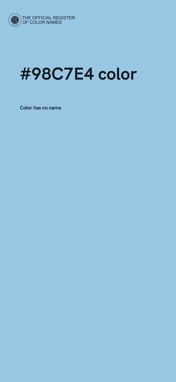 #98C7E4 color image