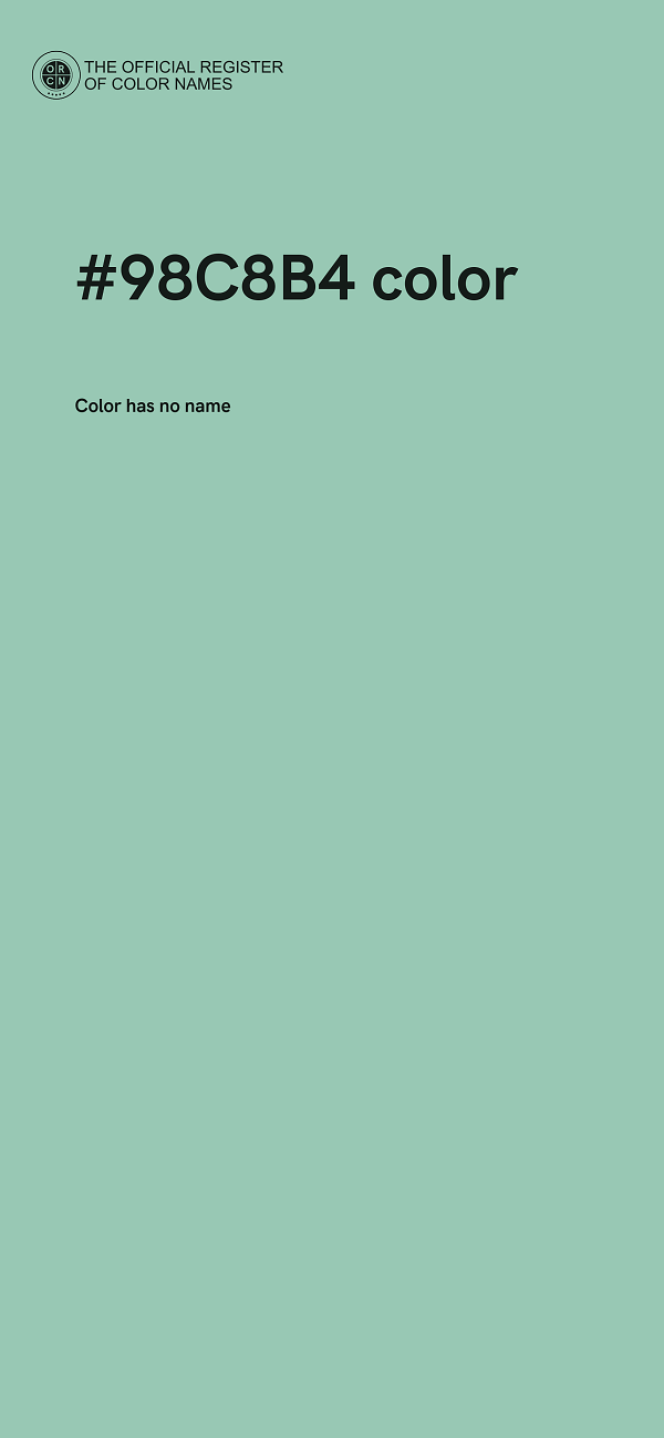 #98C8B4 color image