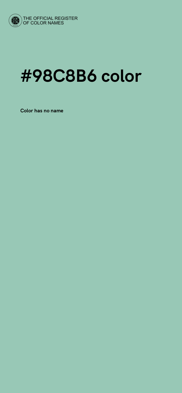 #98C8B6 color image