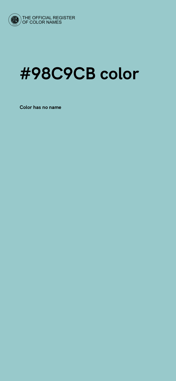 #98C9CB color image