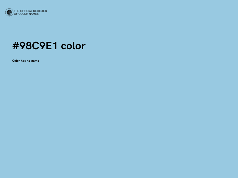 #98C9E1 color image