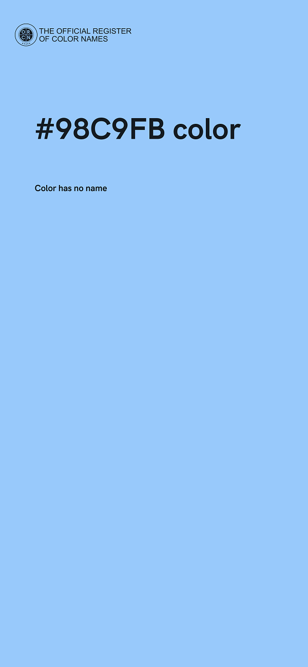 #98C9FB color image