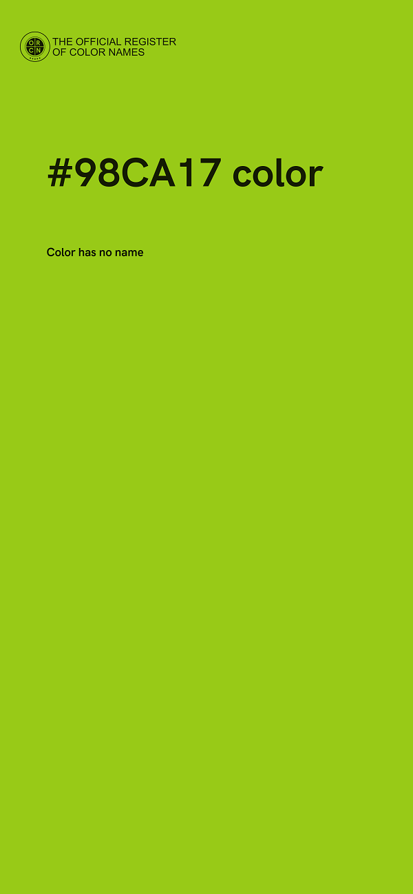 #98CA17 color image