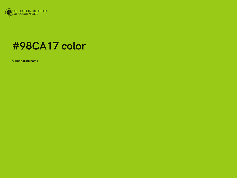 #98CA17 color image