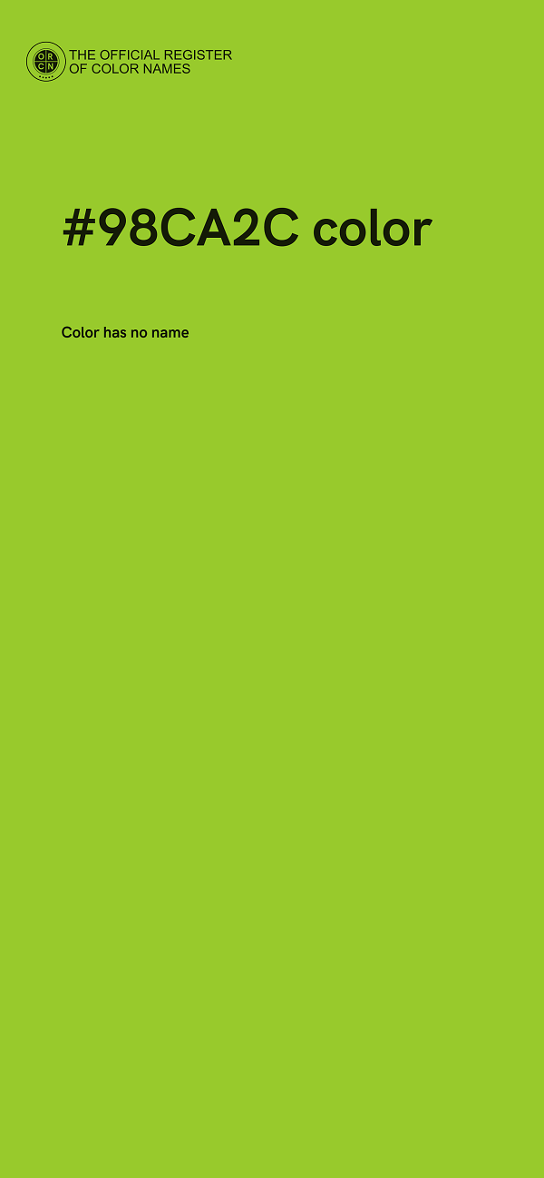 #98CA2C color image