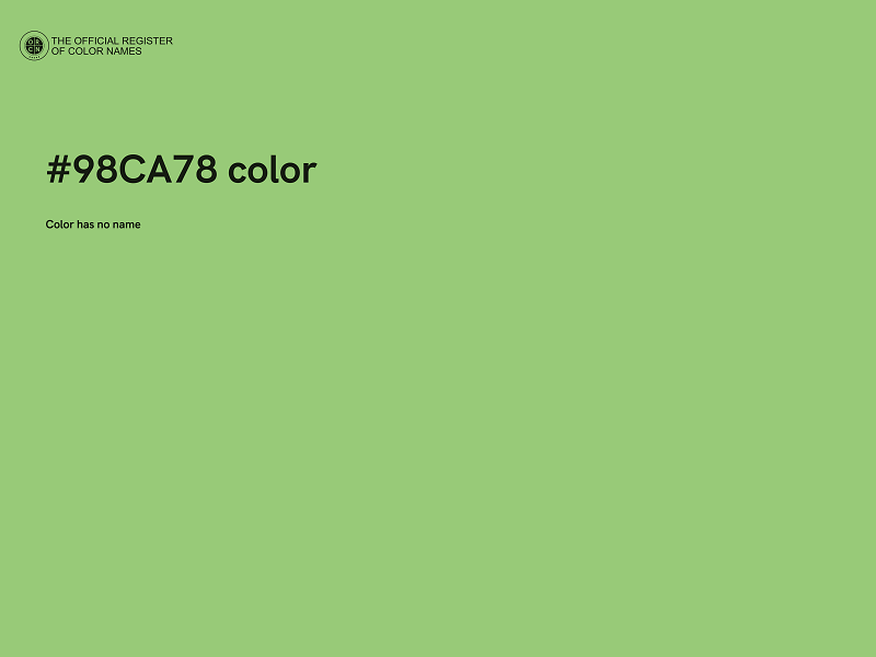 #98CA78 color image