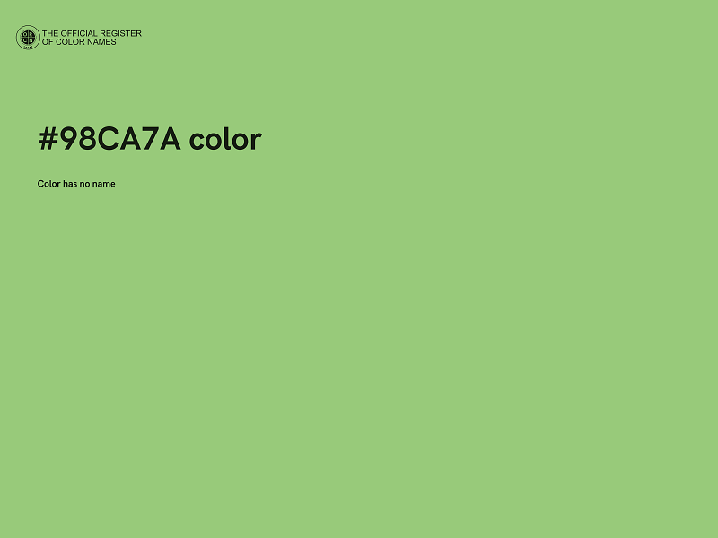 #98CA7A color image