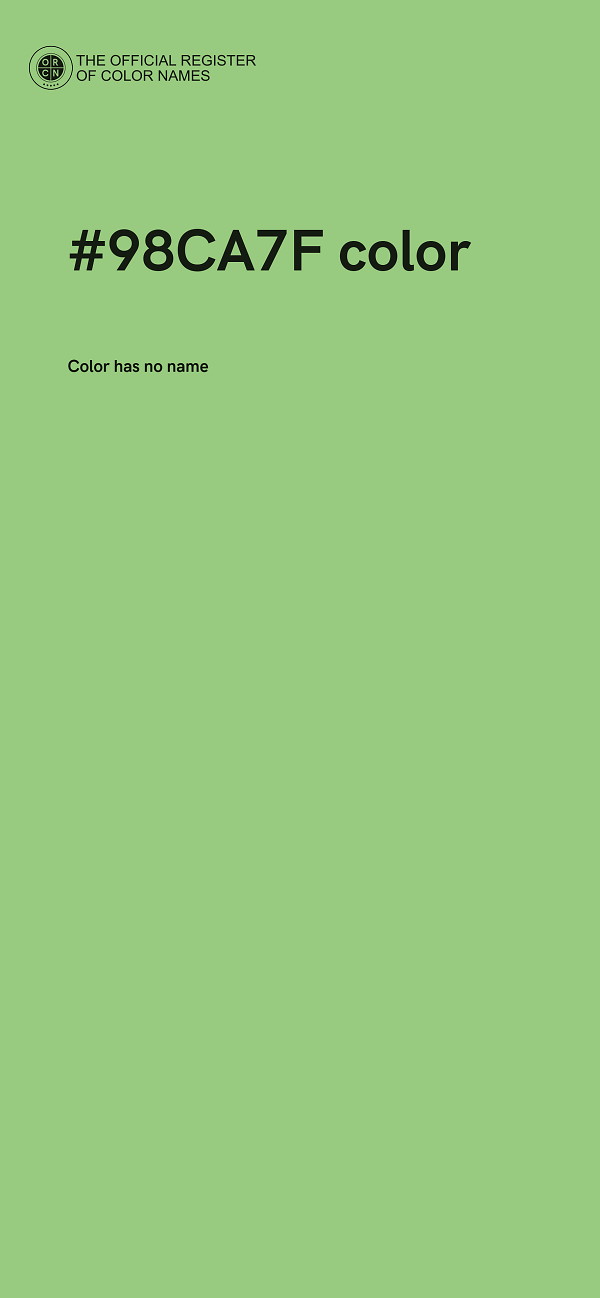 #98CA7F color image