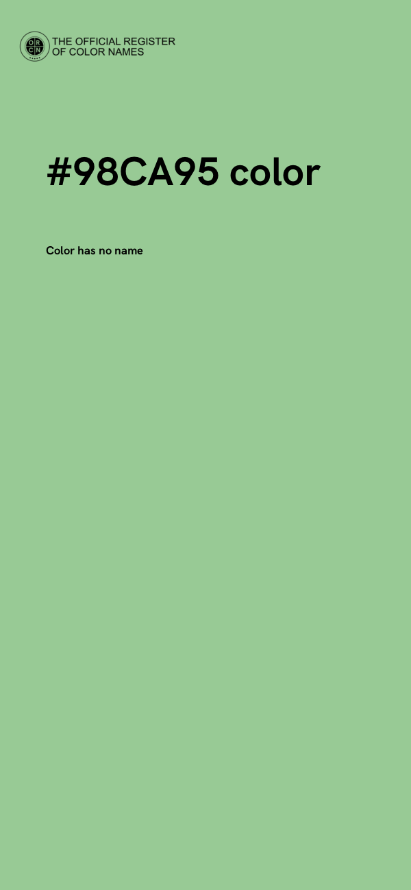 #98CA95 color image