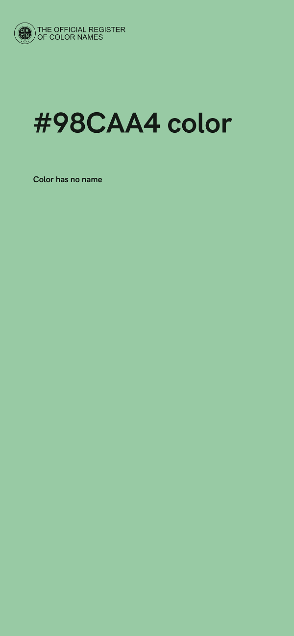#98CAA4 color image