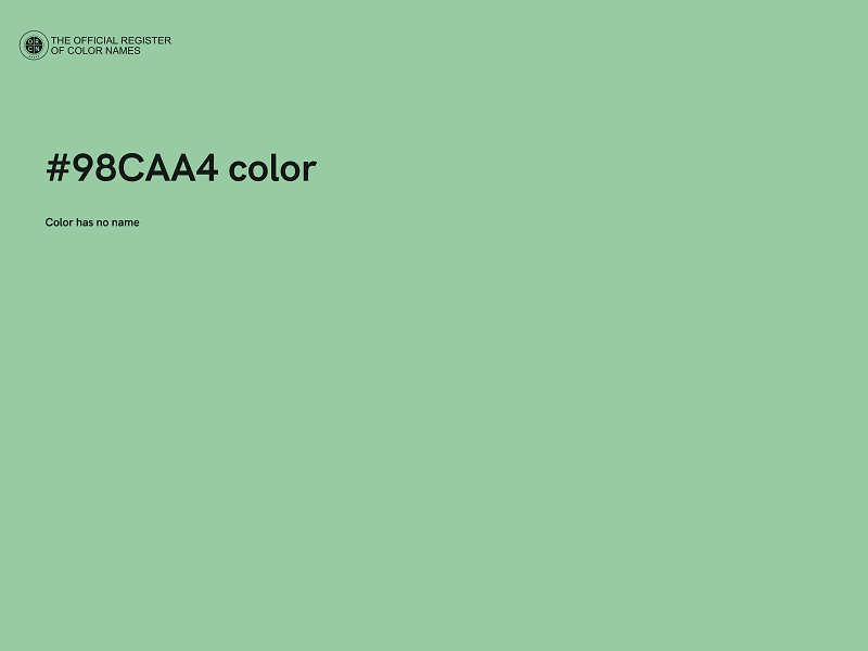 #98CAA4 color image