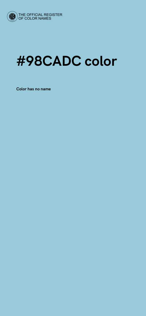 #98CADC color image
