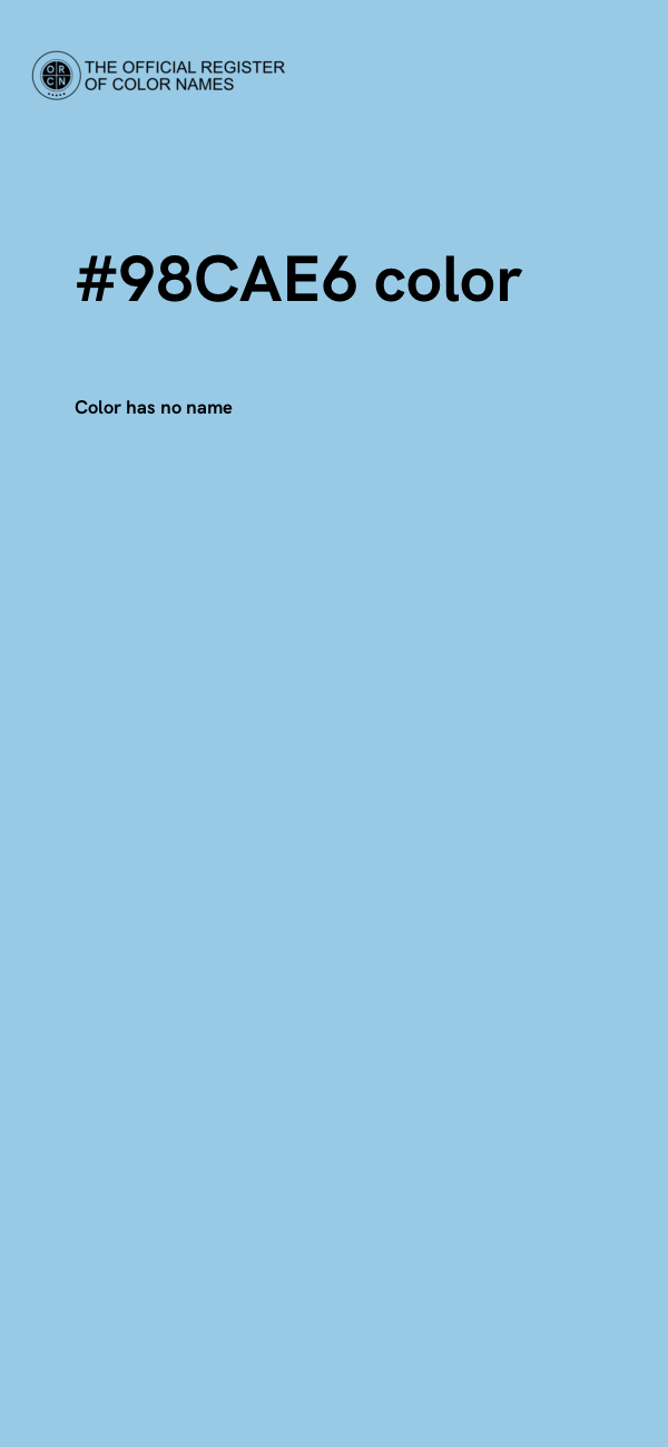 #98CAE6 color image
