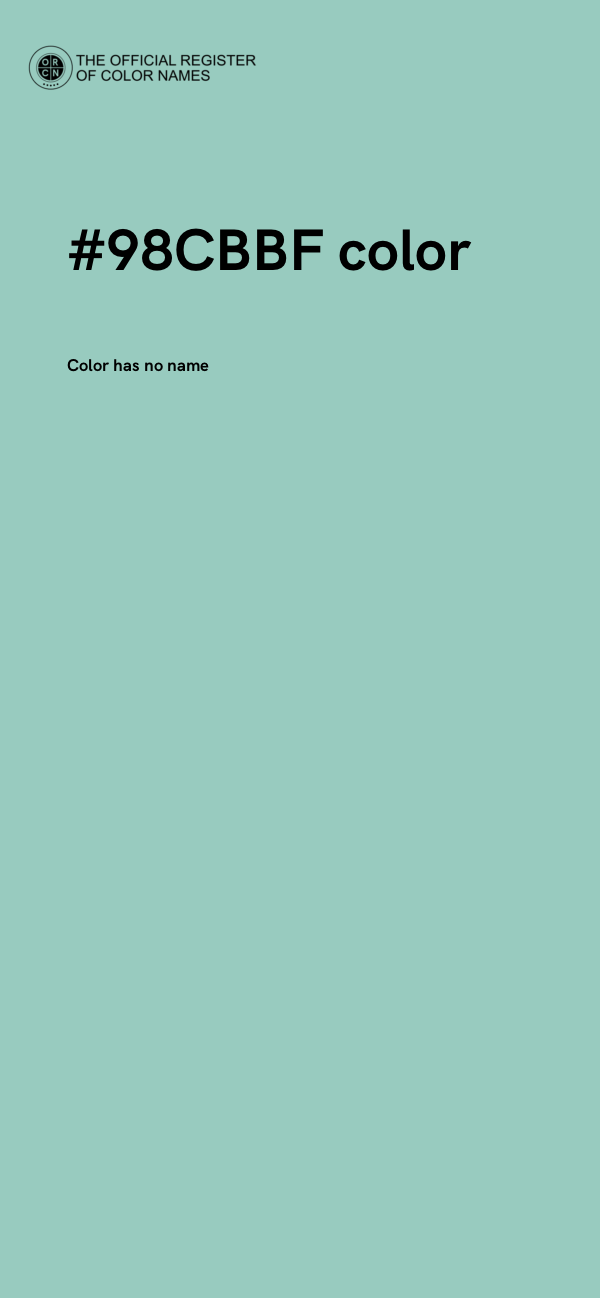 #98CBBF color image