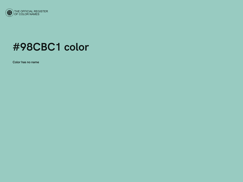 #98CBC1 color image