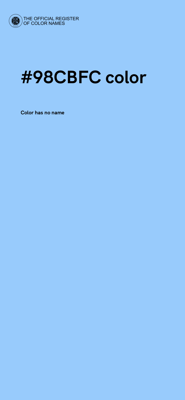 #98CBFC color image