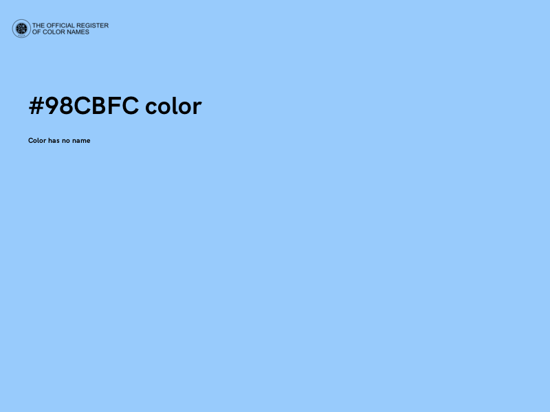 #98CBFC color image