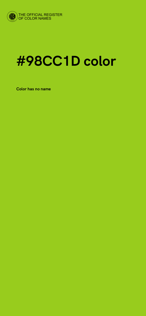#98CC1D color image