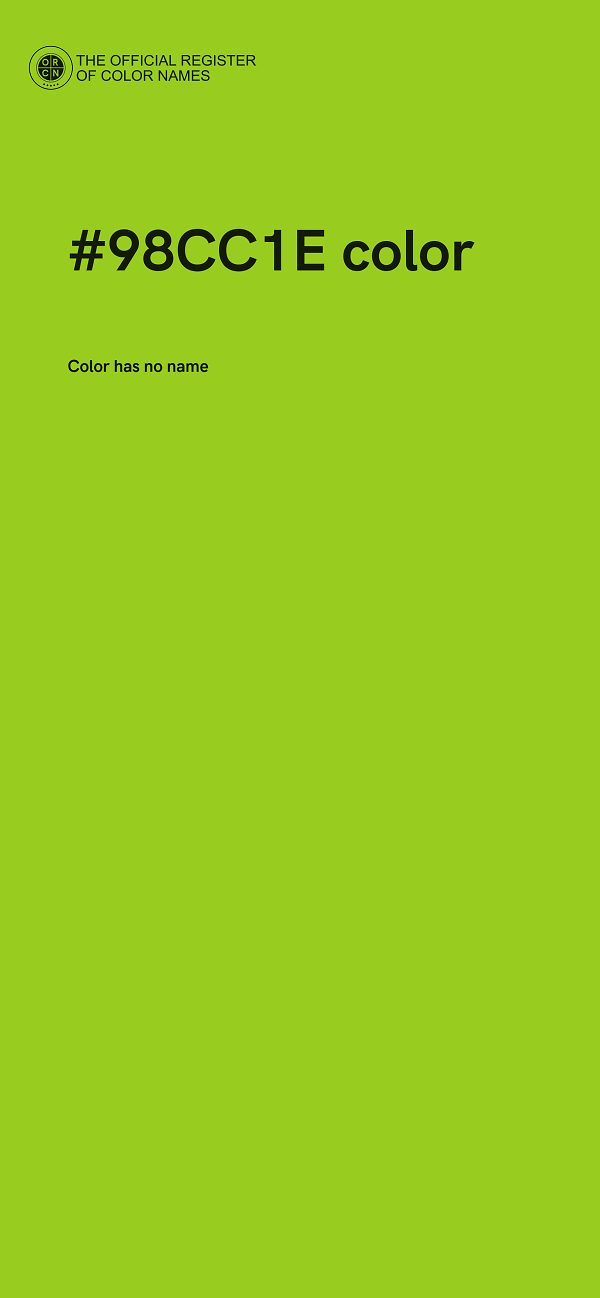 #98CC1E color image