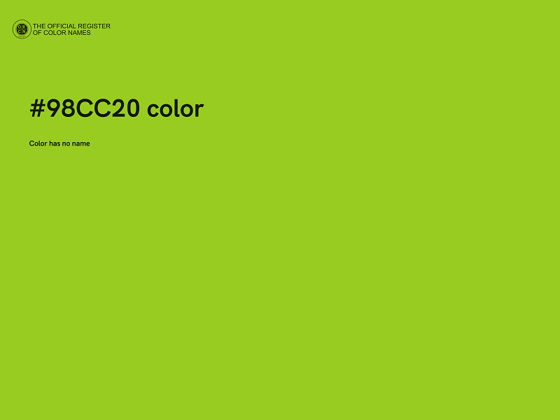 #98CC20 color image