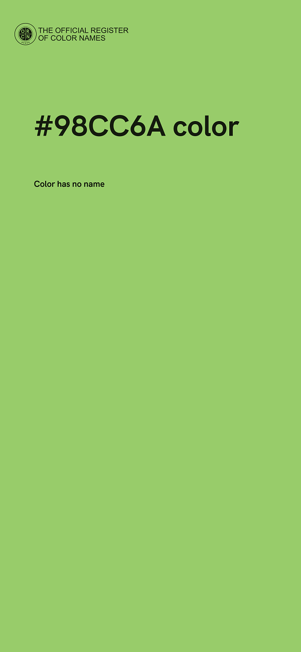 #98CC6A color image