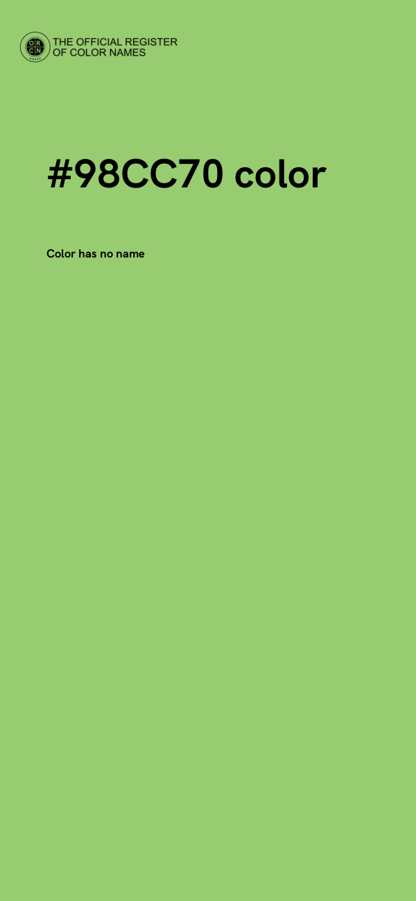 #98CC70 color image