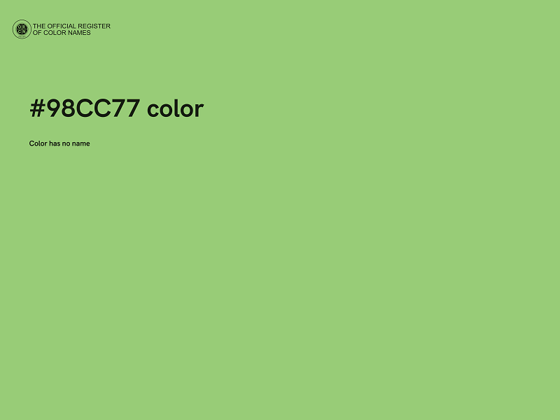 #98CC77 color image
