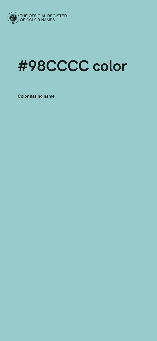 #98CCCC color image