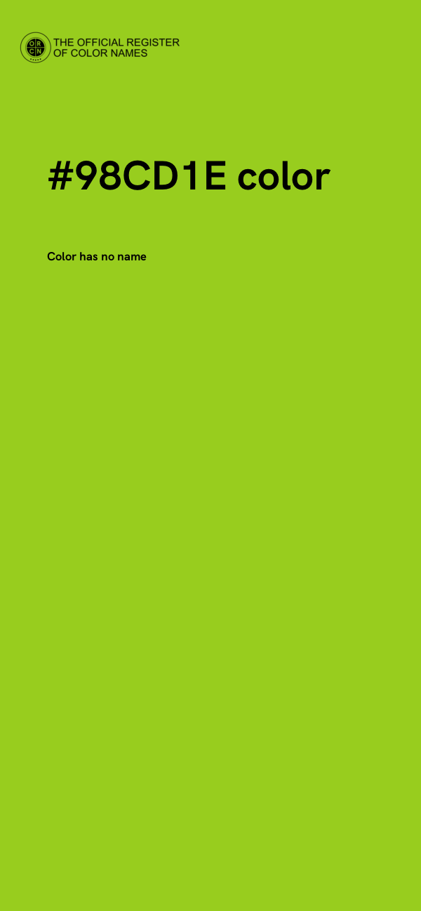 #98CD1E color image